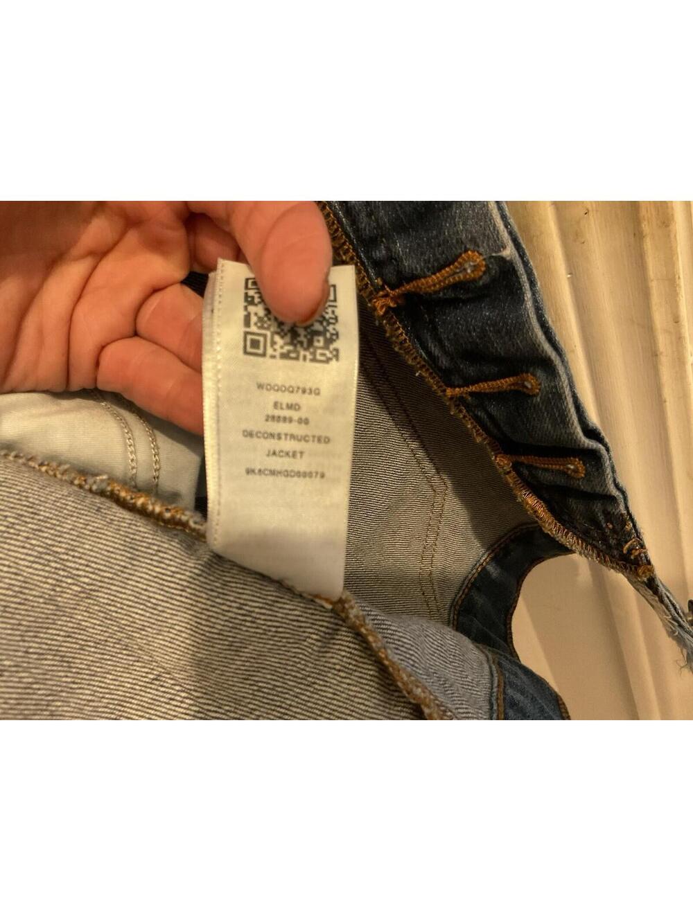 True Religion Washed Blue Oversized Denim Jacket - Picture 10 of 10